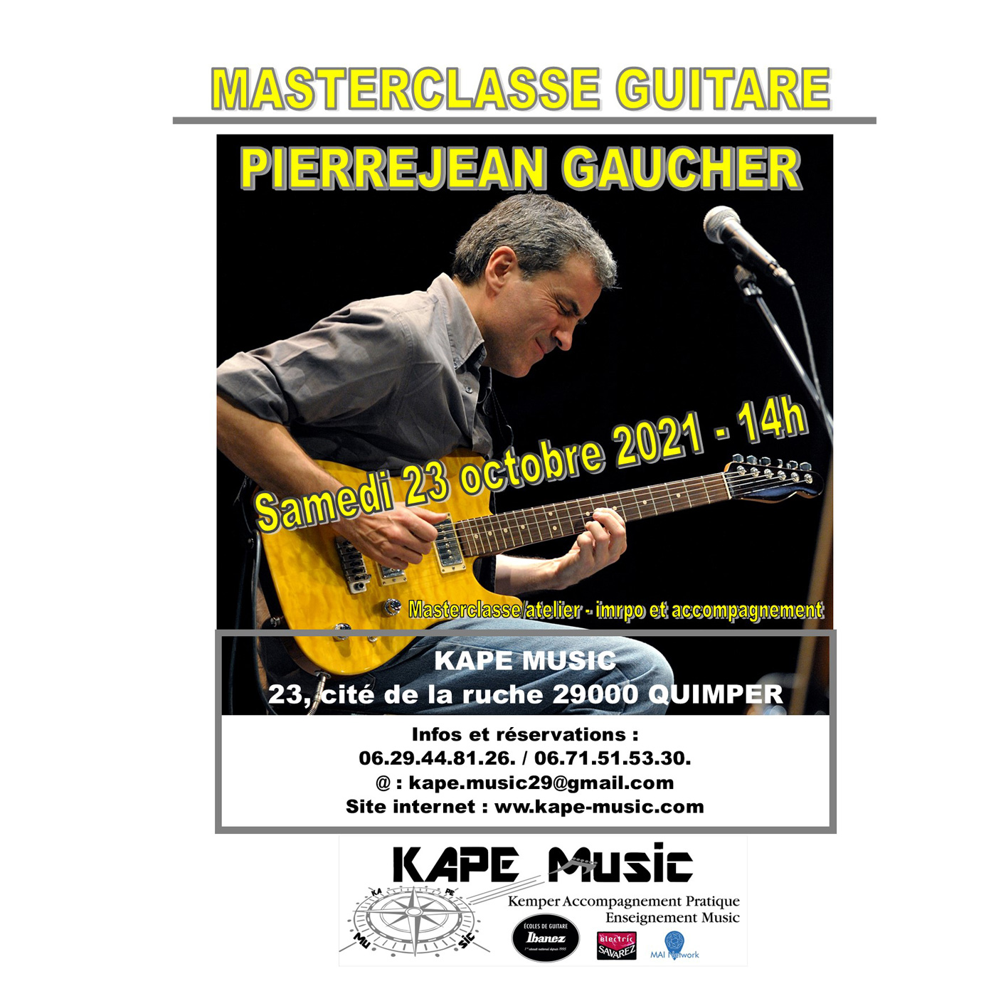 MASTERCLASSE GUITARE KAPE MUSIC