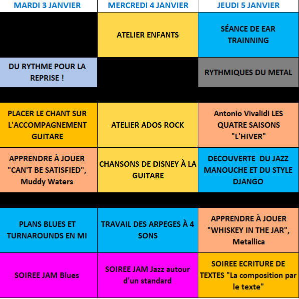 cours guitare 2023